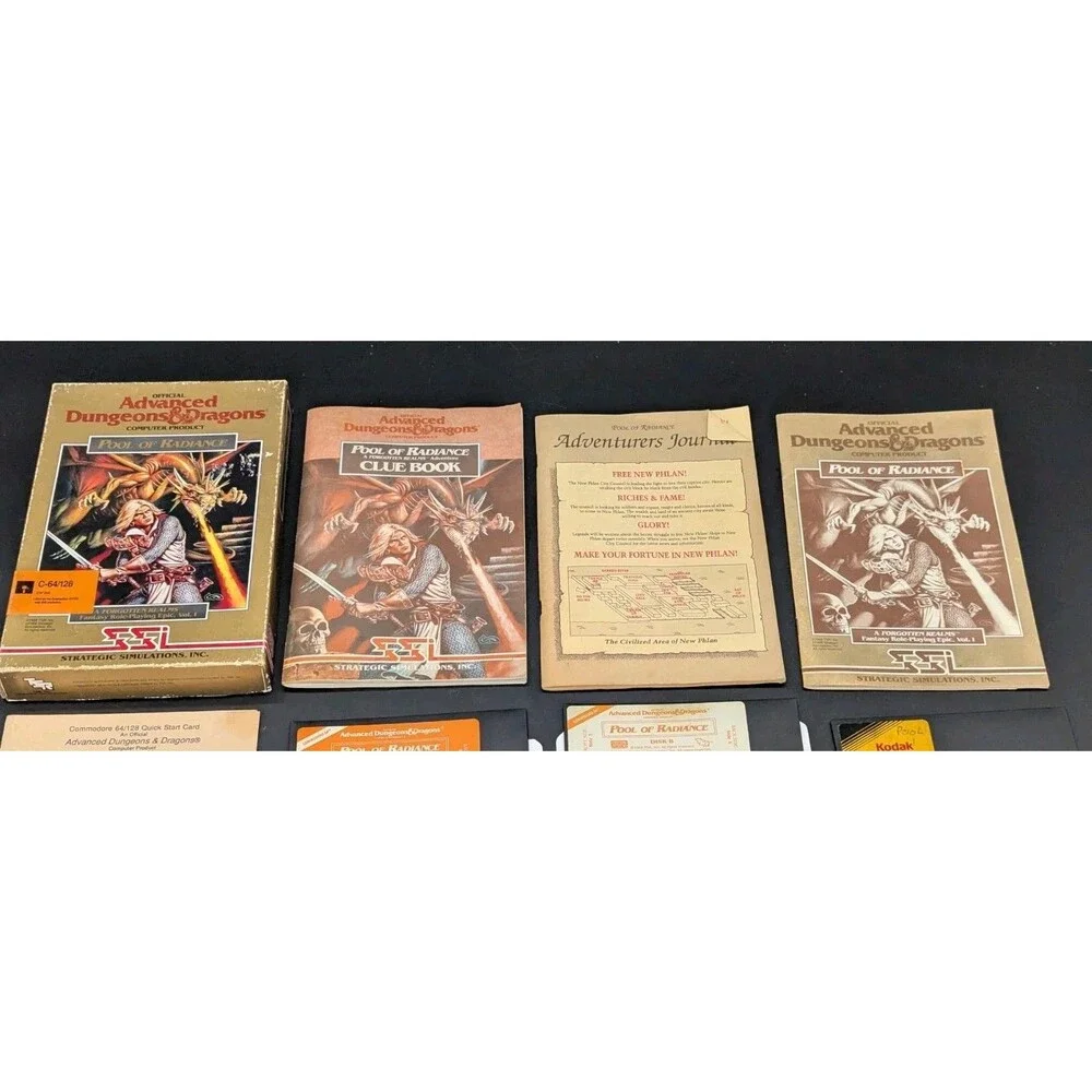 Advanced Dungeons & Dragons Forgotten Realms IBM PC Game CIB Set Vol. 1-3 & More